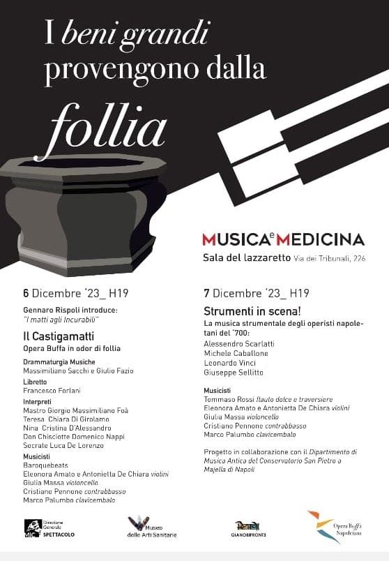 programma-5 Il ‘Castigamatti’ e musiche del ‘700 napoletano all’ex Ospedale della Pace