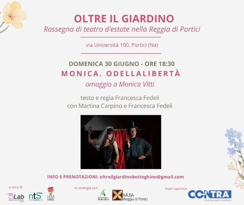 monica.odellaliberta "Monica. Odellalibertà": secondo appuntamento di "Oltre il giardino" alla Reggia di Portici