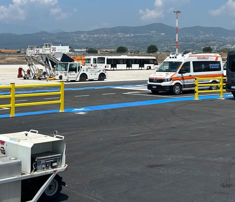 Salerno-2 Aeroporto Salerno-Costa d'Amalfi: Bourelly Group inaugura il nuovo servizio sanitario
