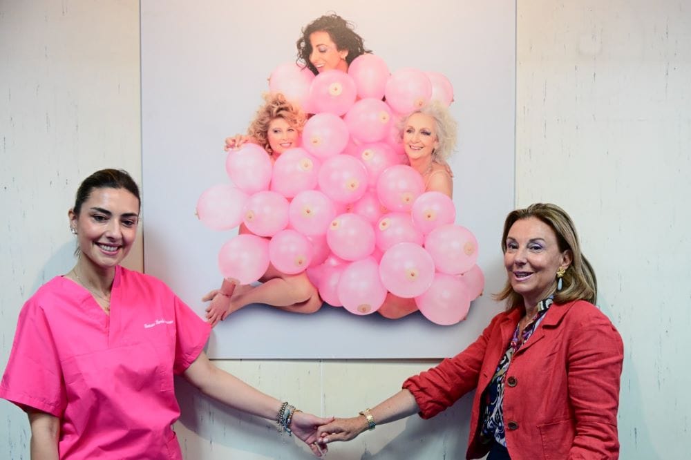 dott.ssa-Marcella-Montemarano-e-dott.ssa-Maria-Corvino Arte e prevenzione, La Vie en Rose di Roxy in The Box donata da Komen al SS Annunziata