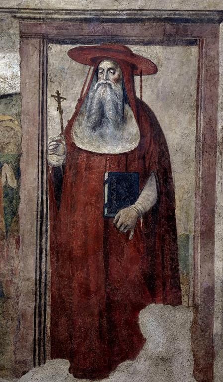 Dormitio-Virginis-con-San-Gregorio-Magno-San-Girolamo-e-San-Giacomo-Minore-con-frammenti-di-scena-di-crocifissione-2-Copy Gli affreschi ritrovati: l'’impegno di Friends of Naples per il centro antico della città