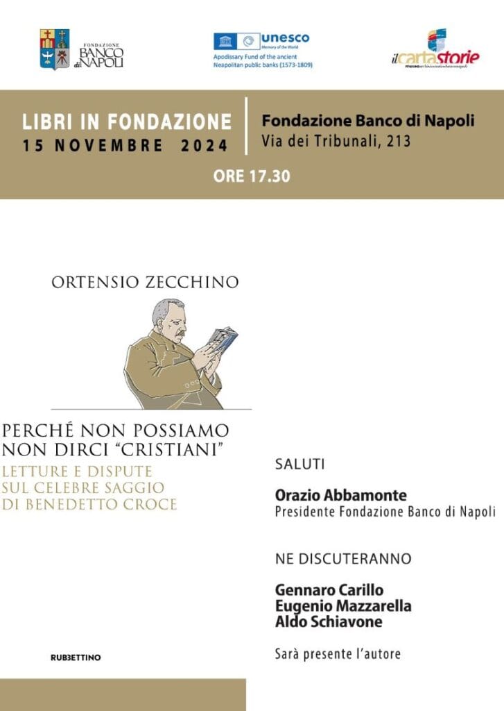 IMG_8068-low-727x1024 Fondazione Banco Napoli: 'Perché non possiamo non dirci cristiani', Zecchino rilegge Croce