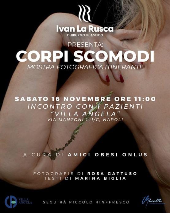 locandina-8-Copy 'Corpi scomodi': a Villa Angela una mostra fotografica per riflettere sul tema dell'obesità
