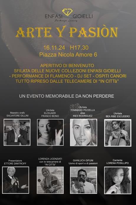locandina-evento-Gillini-Copy 'Arte y Pasión': moda e flamenco si incontrano nella sfilata di Enfasi Gioielli
